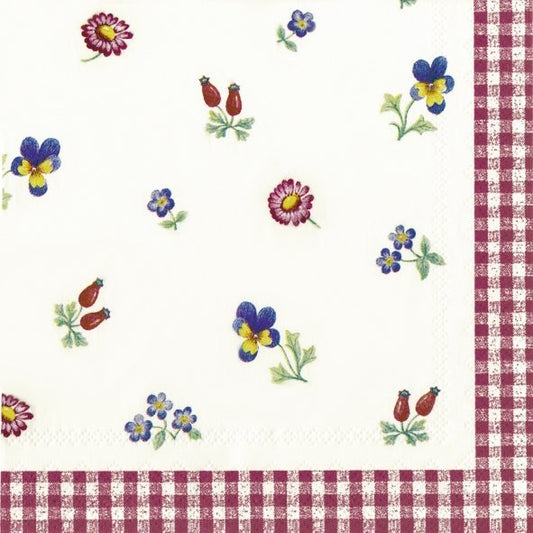 Servilletas decoradas Petite Fleur tamaño cocktail 20 uds.