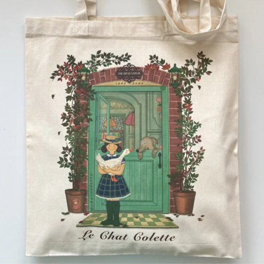 Totebag de tela Green Door