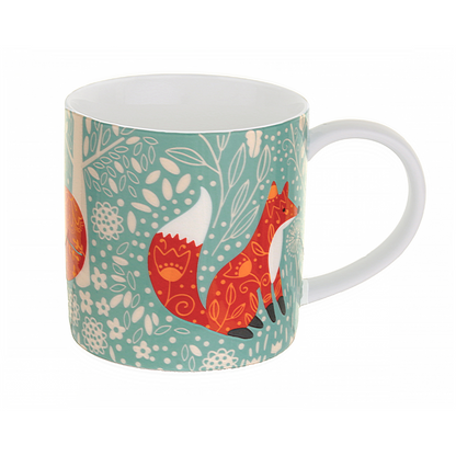 Taza de porcelana inglesa Foraging Fox