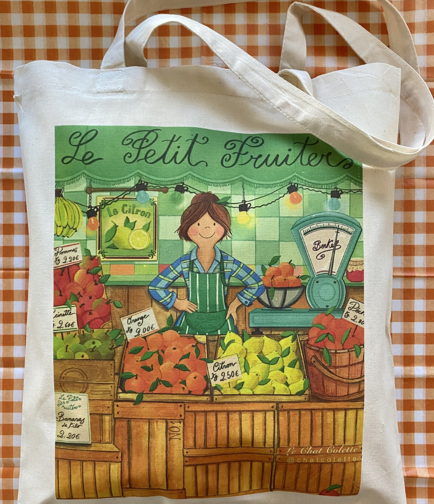 Totebag de tela Le petit Fruiter