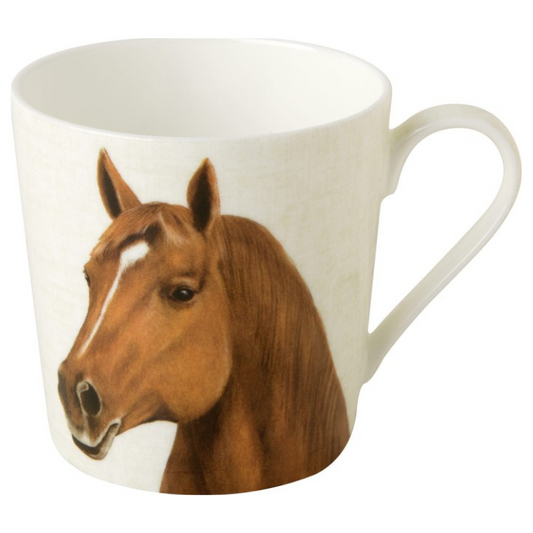 Taza de porcelana inglesa Farm Horse 350 ml.
