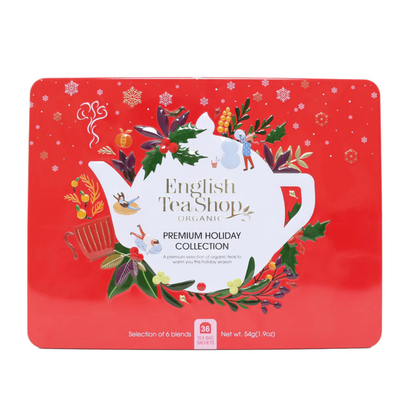 Lata de té Navideña roja English tea Shop-36 bolsitas