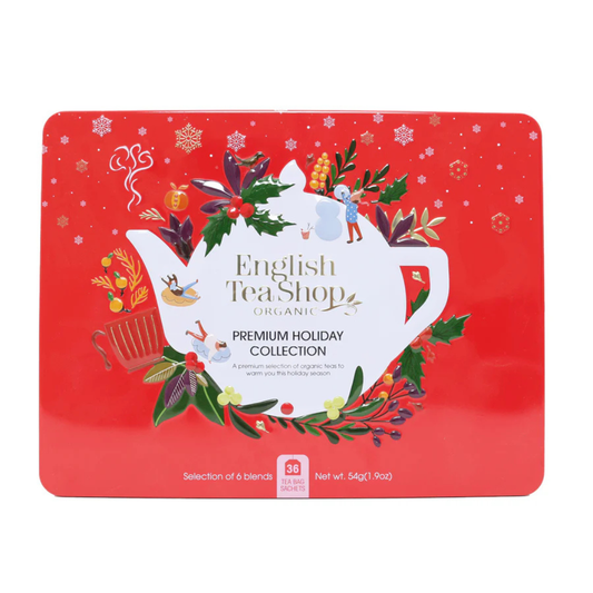Lata de té Navideña roja English tea Shop-36 bolsitas