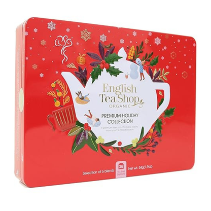Lata de té Navideña roja English tea Shop-36 bolsitas