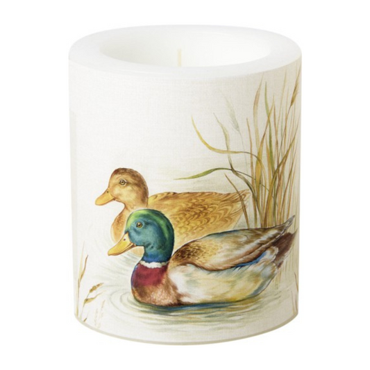 Vela decorada Patos Salvajes