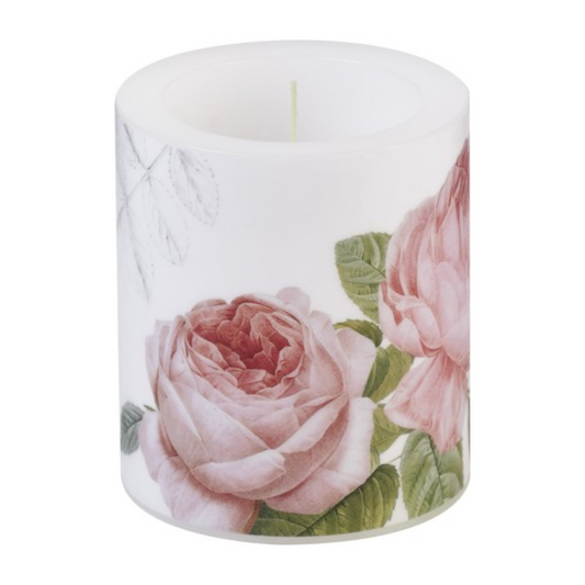 Vela decorada Rosas