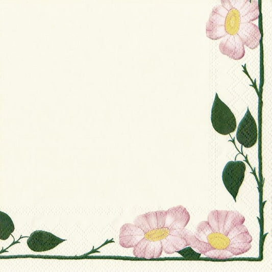 Servilletas decoradas Wild Rose I 20 uds.