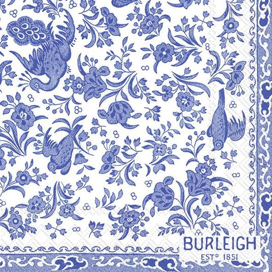 Servilletas decoradas Burleigh Pavo Real 20 uds.