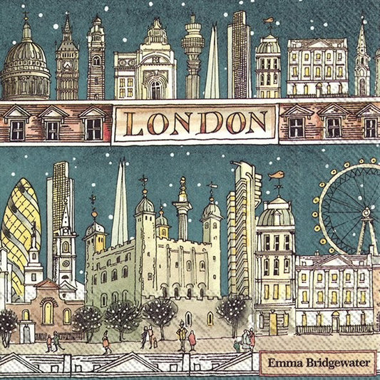 Servilletas decoradas Londres de Noche 20 uds.