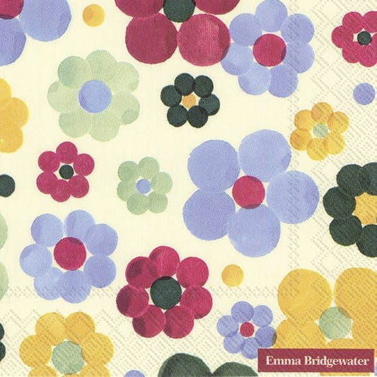 Servilletas decoradas Polka Floral 20 uds.