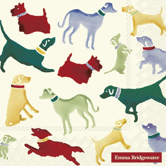Servilletas decoradas Polka Dogs 20 uds.