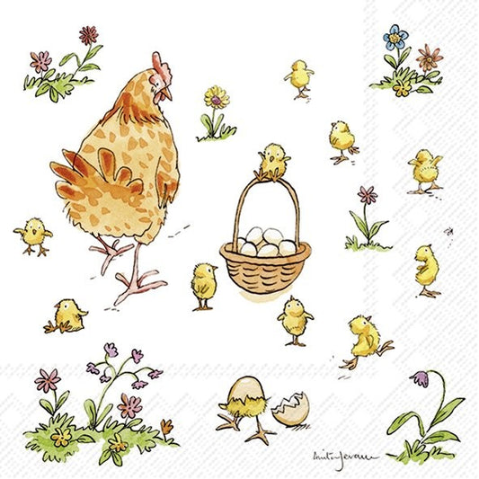 Servilletas decoradas Mamá Gallina 20 uds.