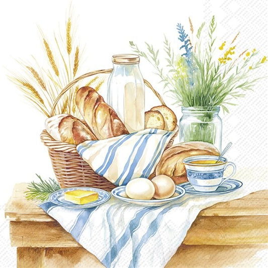 Servilletas decoradas Breakfast Time 20 uds.