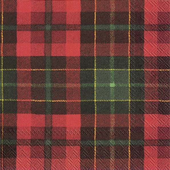 Servilletas decoradas Red Tartan 20 uds.
