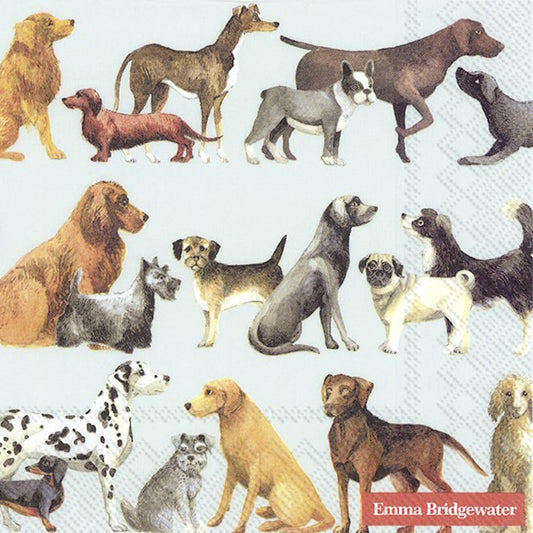 Servilletas decoradas Perros Vintage 20 uds