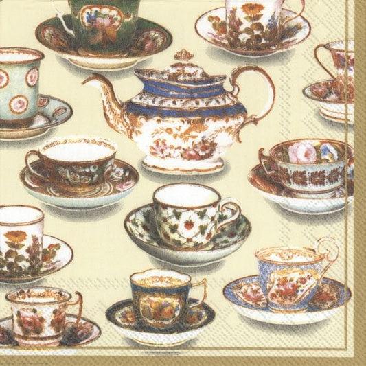 Servilletas decoradas Five Oclock Tea 20 uds.