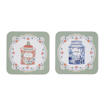 Posavasos Tea Tins Pack 4