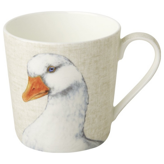 Taza de porcelana inglesa Farm Goose