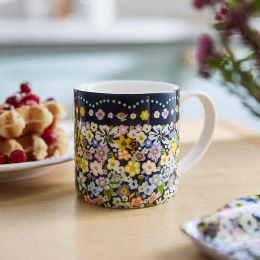 Taza de porcelana inglesa Confetti Floral