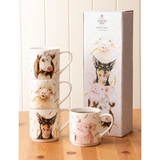 juego de tazas apilables