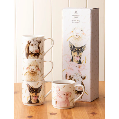 juego de tazas apilables