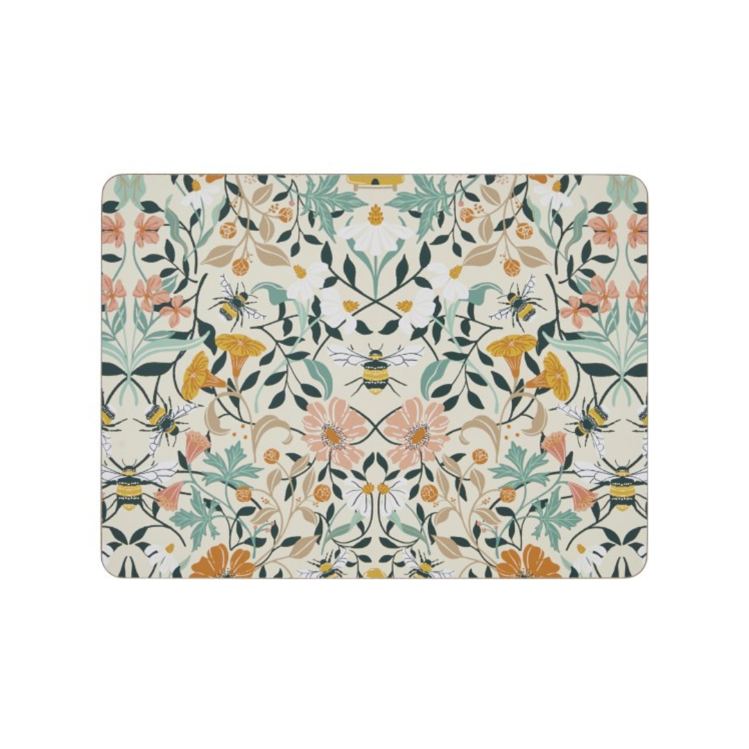 mantel individual de flores
