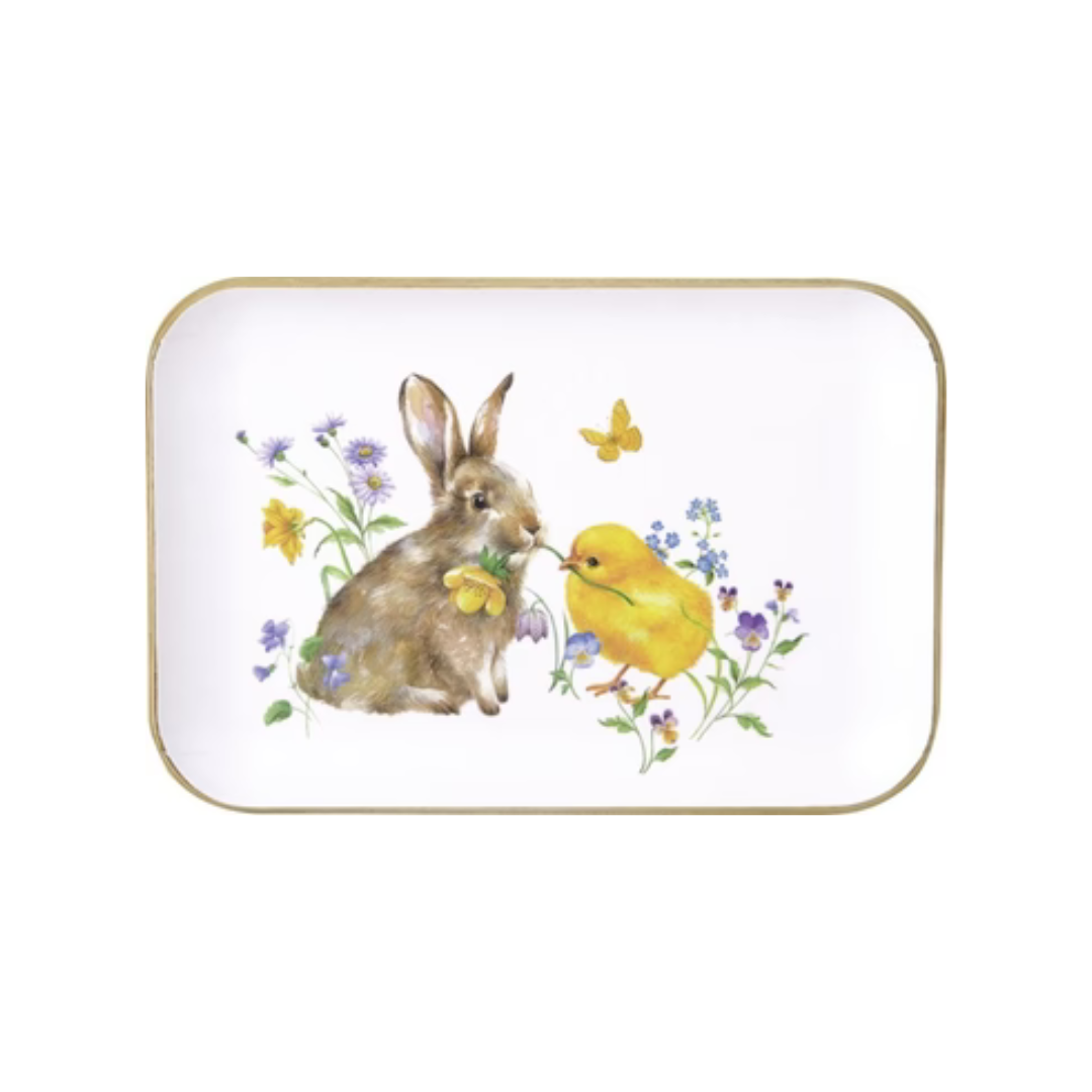 Bandeja de madera pequeña Bunny and Chick