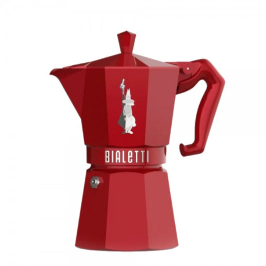 Cafetera Italiana Moka Express "Exclusive Red" 6 tazas