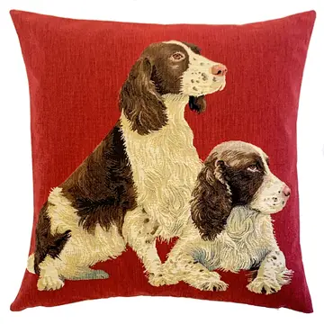 Funda de cojín Springer Spaniels-45x45 cm.