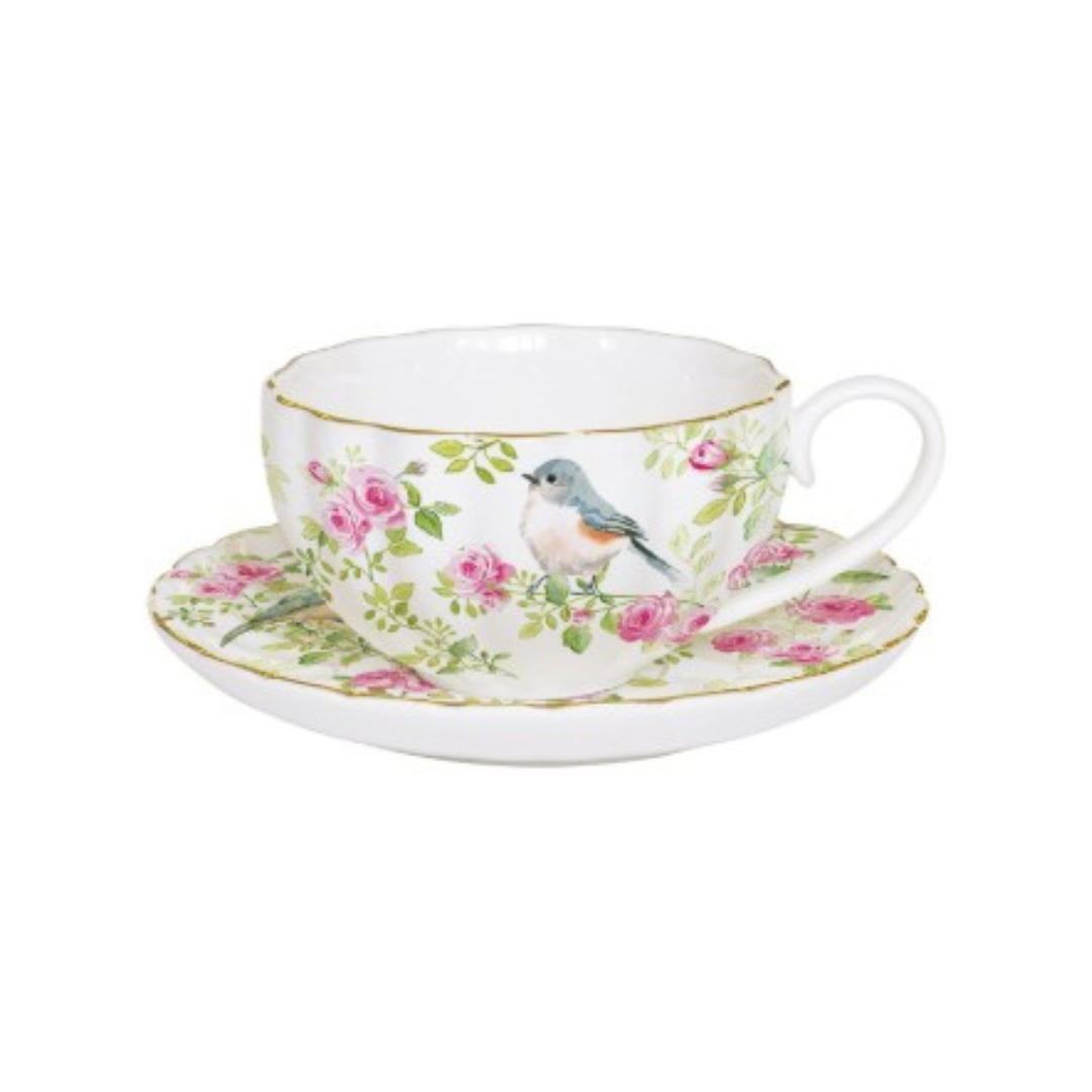 taza de porcelana inglesa con caja de regalo