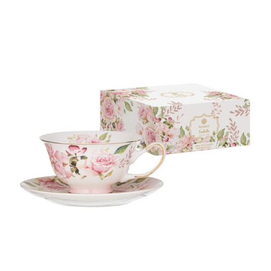 taza de te con flores