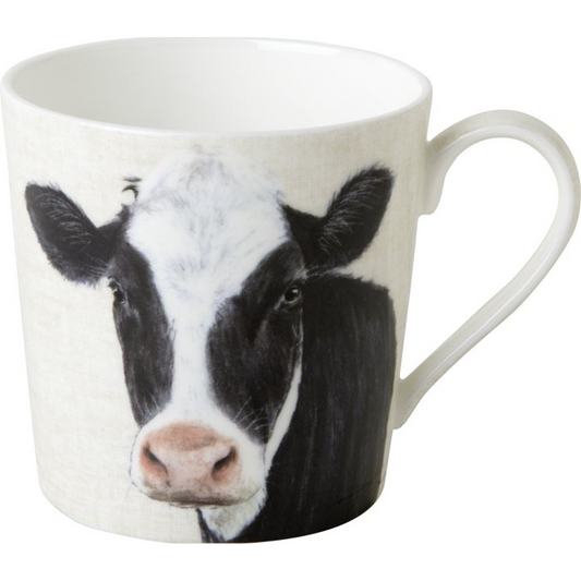 Taza de porcelana inglesa Farm Cow
